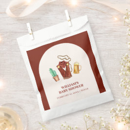 Rustieke Rodeo Cowboy Cactus Bierboog Baby shower Bedankzakje