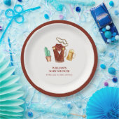 Rustieke Rodeo Cowboy Cactus Bierboog Baby shower Papieren Bordje (Feest)