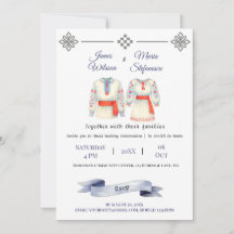 Rustieke Roemeense bruiloft traditionele folk kost