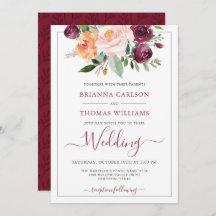 Rustieke Romance Bourgondië en Roze Bloemen Huweli