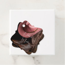 Rustieke Romance bruiloft Dank u Bedankjes Labels