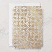 Rustieke Romance bruiloft | Faux Gold Folie Mozaïe Kaart (Achterkant)