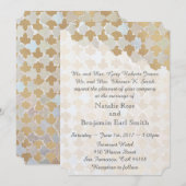 Rustieke Romance bruiloft | Faux Gold Folie Mozaïe Kaart (Voorkant / Achterkant)