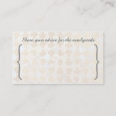 Rustieke Romance bruiloft | Naam Kaarten en tips o Plaatskaartje (Achterkant)