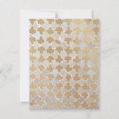 Rustieke Romance bruiloft | repetitiediner uitnodi Kaart (Achterkant)