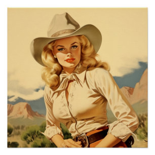 Rustieke Romance Couture: Wild West fluistert Perfect Poster