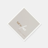 Rustieke Romance: Eenvoudige Herfst in Love Custom Servet (Hoek)