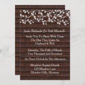 Rustieke Romance huwelijksuitnodiging Kaart (Voorkant / Achterkant)