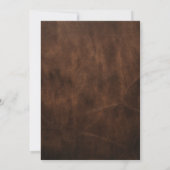 Rustieke Romance: Laarzen & Pet Koppels Douche Kaart (Achterkant)