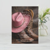 Rustieke Romance: Laarzen & Pet Vrijgezellenfeest Kaart (Staand voorkant)