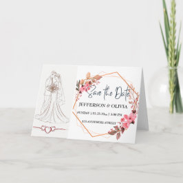 Rustieke Romance Save the Date - Warm  Bloemen