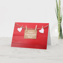 Rustieke Romance Valentijnse Kaart