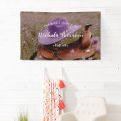 Rustieke Romance: zadel met een Petten Vrijgezelle Spandoek (Insitu)