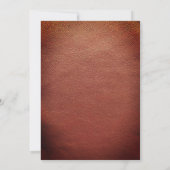 Rustieke Romance: zadel op hek bruidsparen Kaart (Achterkant)