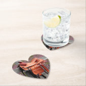 Rustieke Romance: zadel op het hek bruiloft Kartonnen Onderzetters (Insitu)