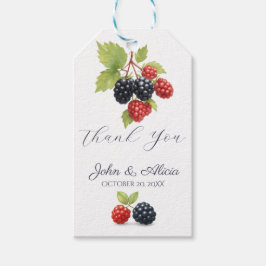 Rustieke Romantische Herfst Berry Wedding Foto Ter Cadeaulabel