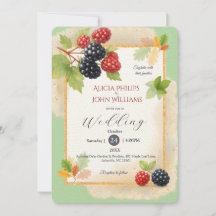 Rustieke Romantische Herfst Berry Wedding Foto Ter