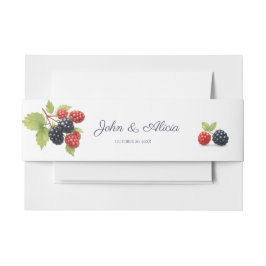 Rustieke Romantische Herfst Berry Wedding Foto Ter Uitnodigingen Wikkel