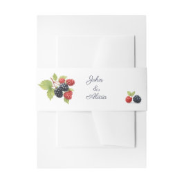 Rustieke Romantische Herfst Berry Wedding Foto Ter Uitnodigingen Wikkel