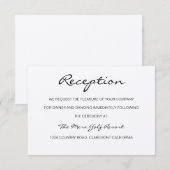 Rustieke Romantische Ontvangst- of Accommodatiekaa Informatiekaartje (Voorkant / Achterkant)