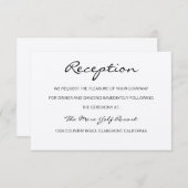 Rustieke romantische receptie of accommodatie Kaar Informatiekaartje (Voorkant / Achterkant)