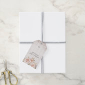 Rustieke Romantische Rozen Tuin Bruiloft Persoonli Cadeaulabel (Met Touw)