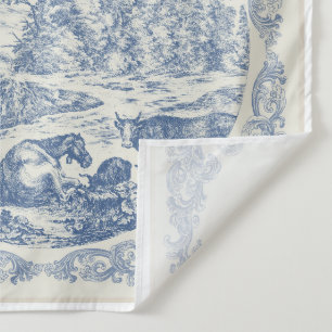 Rustieke Romantische Vintage Delft Blauwe Tegels P Wandkleed