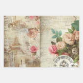 Rustieke romantische Vintage Inpakpapier Vel (Voorkant 2)