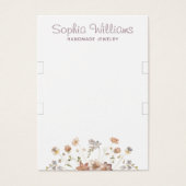 Rustieke Romantische Vriend armband display kaart (Voorkant)