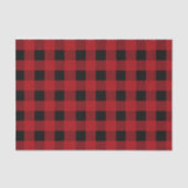 Rustieke rood en zwart Buffalo Plaid Tissuepapier (Voorkant)