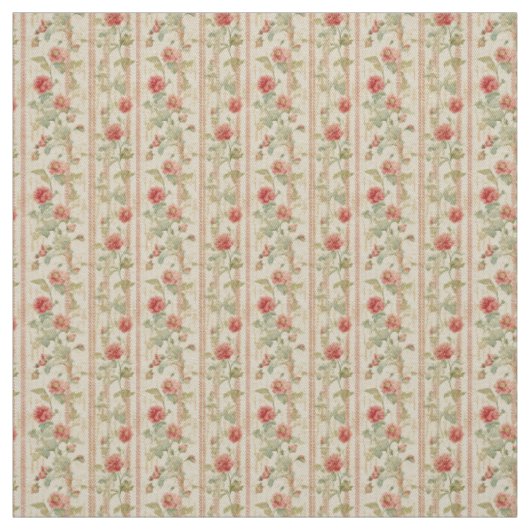 Rustieke Roos Stripe Elegance Stof (Swatch)