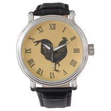Rustieke Rooster Chinees Nieuwjaar 2017 horloge