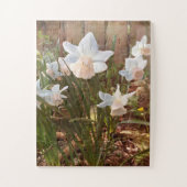 Rustieke Roze Beker Narcis Bloem Foto Legpuzzel (Verticaal)
