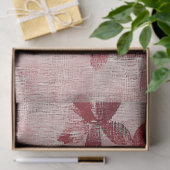 Rustieke Roze Bloem Motief Linnen (5) Tissuepapier (Geschenk)