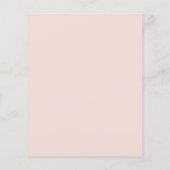 Rustieke roze bloemige babymeisje BUDGET shower ui (Achterkant)