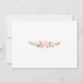 Rustieke roze bloesem bloesem bewaar de datum save the date (Achterkant)