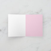 Rustieke Roze Dianthus Bloemen Verjaardag Kaart (Binnen)