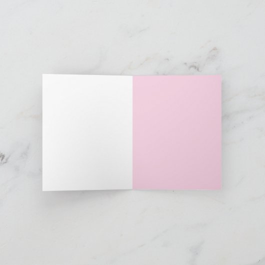 Rustieke Roze Dianthus Bloemen Verjaardag Kaart (Binnen)