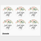 Rustieke roze florale rozen Sweet 16 sticker (Vel)