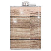Rustieke roze hout en lantaarns heupfles (Achterkant)