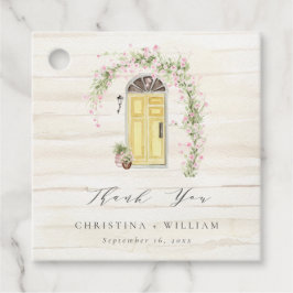 Rustieke Roze Roze Cottage Tuin Bruiloft Bedankjes Labels
