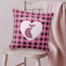 Rustieke roze ruitjes charmante vos baby