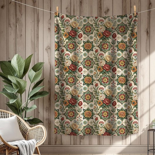 Rustieke Rozen Deken Delicate Shabby Chic Style