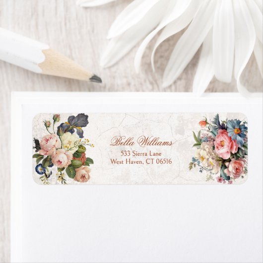 Rustieke  Rozen & Iris Etiket (Insitu)