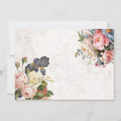 Rustieke  Rozen & Iris Notitiekaartje (Achterkant)