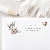 Rustieke Rozen & Lantaarn Vrijgezellenfeest Adres Etiket (Insitu)