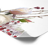 Rustieke Rozen & Lantaarn Vrijgezellenfeest Welkom Poster (Hoek)