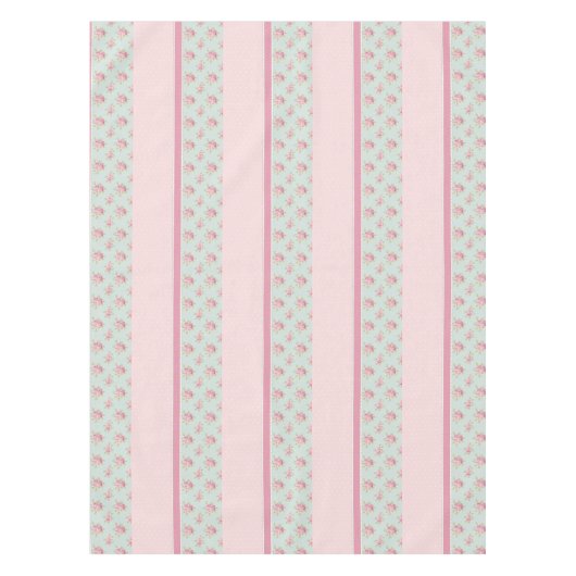 rustieke Rozen polka stippen boerderij roze Tafelkleed (Voorkant)
