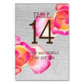 Rustieke Rozen, tafelnummer Kaarten (Voorkant)