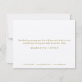 Rustieke Rozenkrans Bedankkaart voor Zakelijk Gebr (Achterkant)